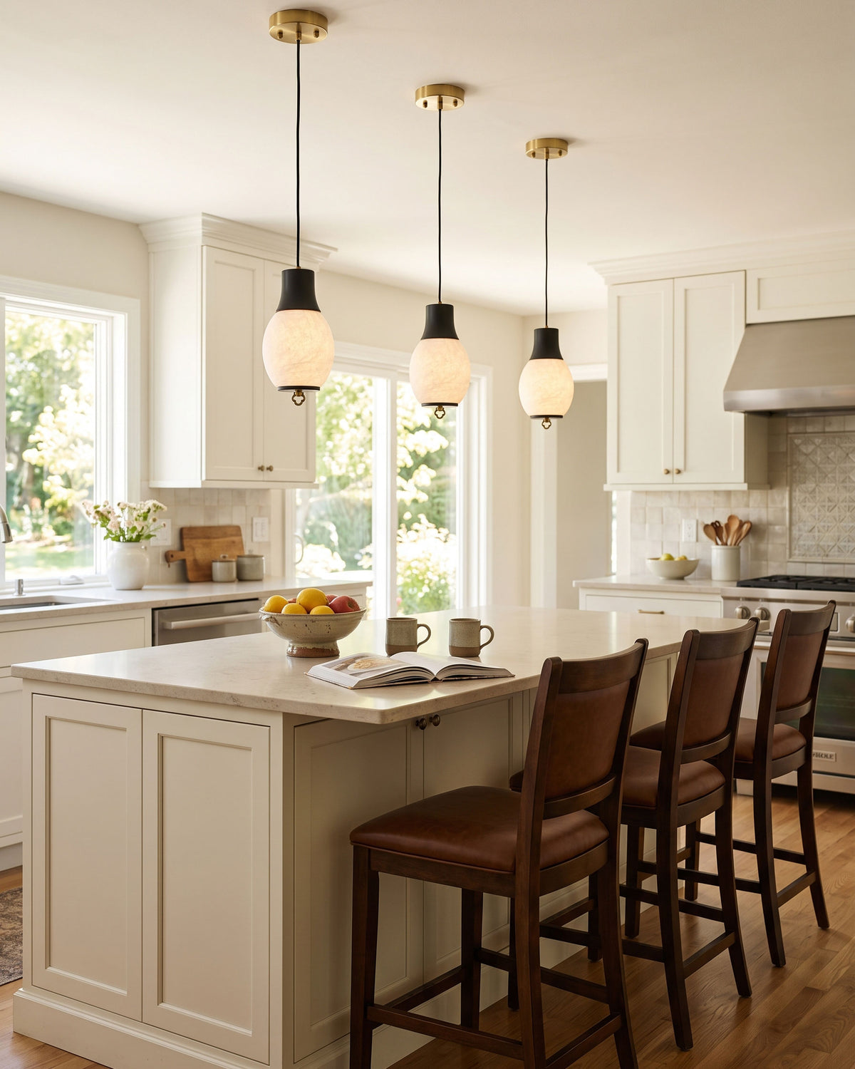 Nico Mulberry Silk Pendant Light