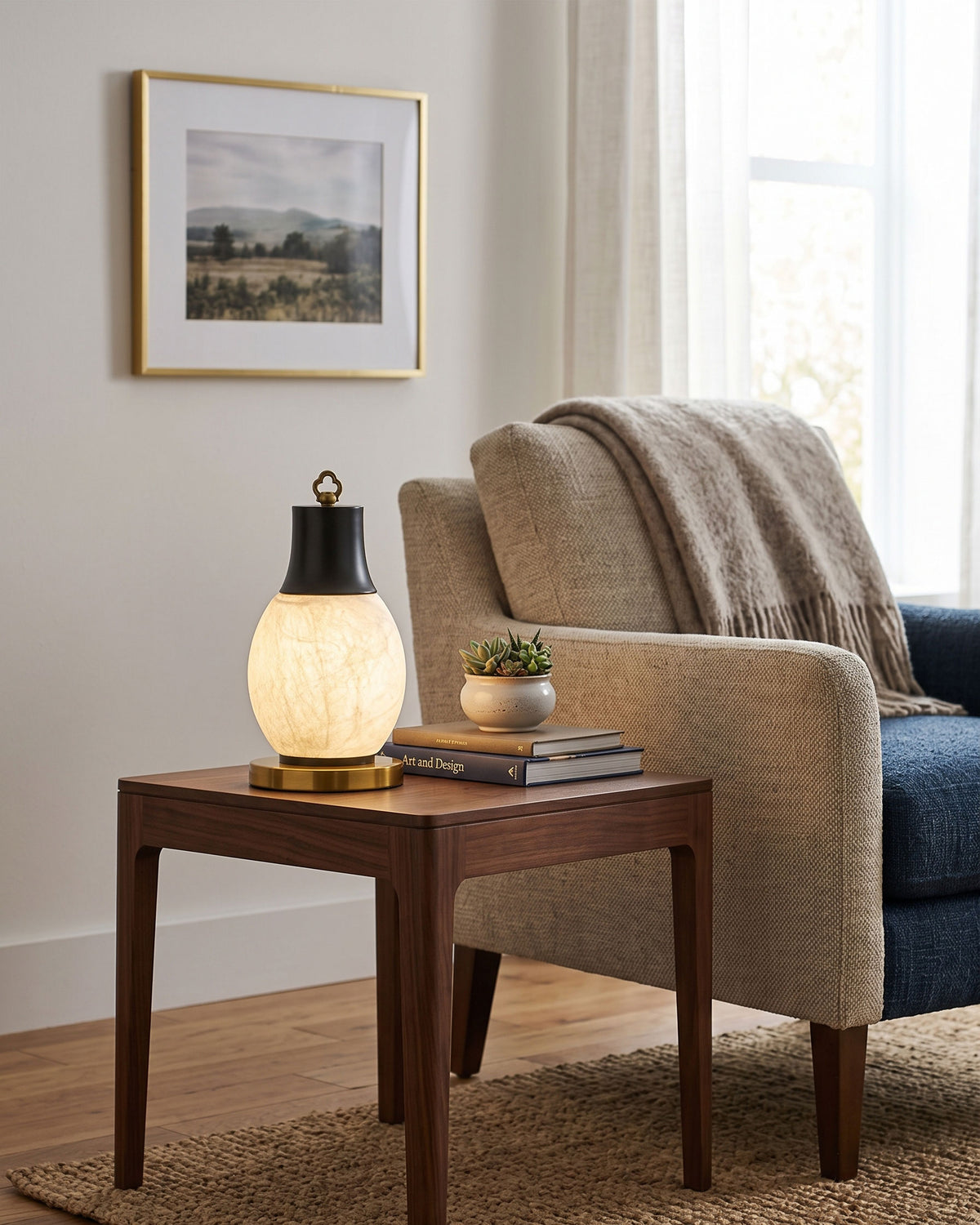 Nico Mulberry Silk Table Lamp