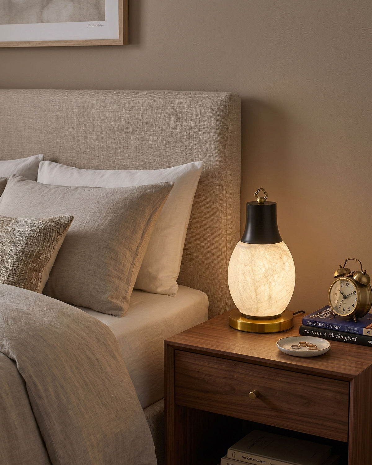 Nico Mulberry Silk Table Lamp