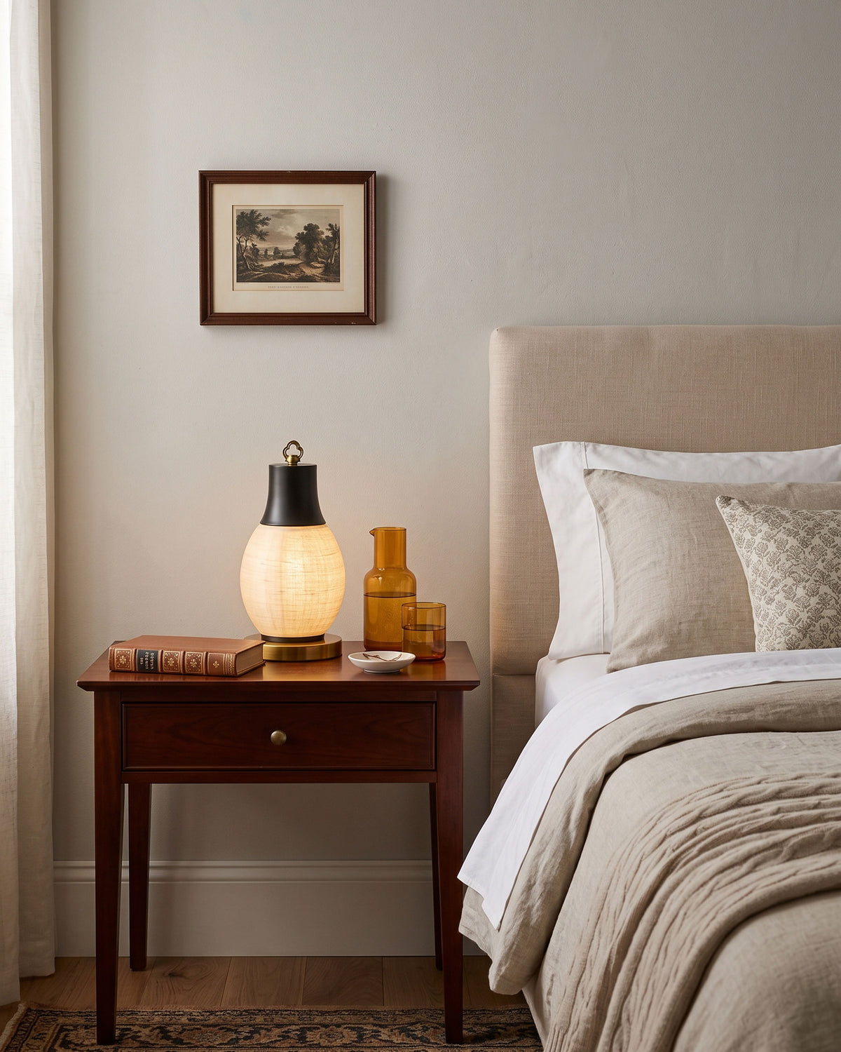 Nico Mulberry Silk Table Lamp