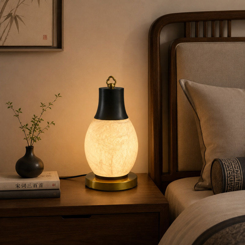 Nico Mulberry Silk Table Lamp