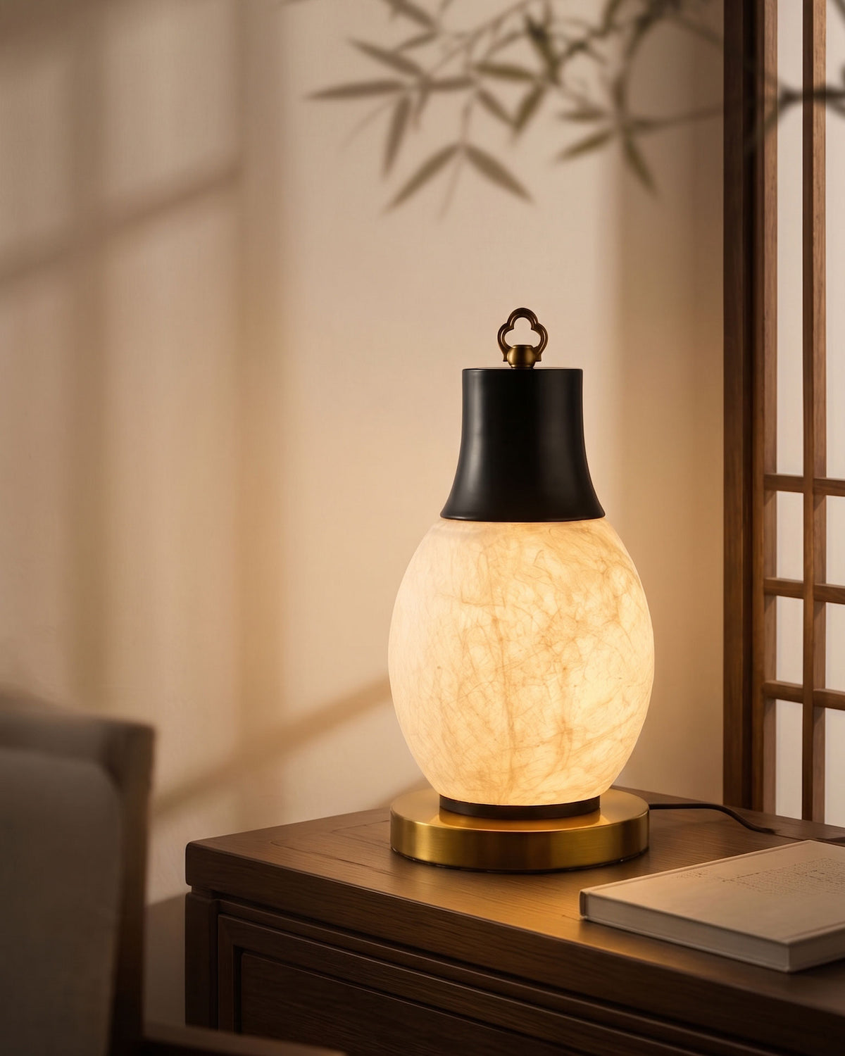 Nico Mulberry Silk Table Lamp