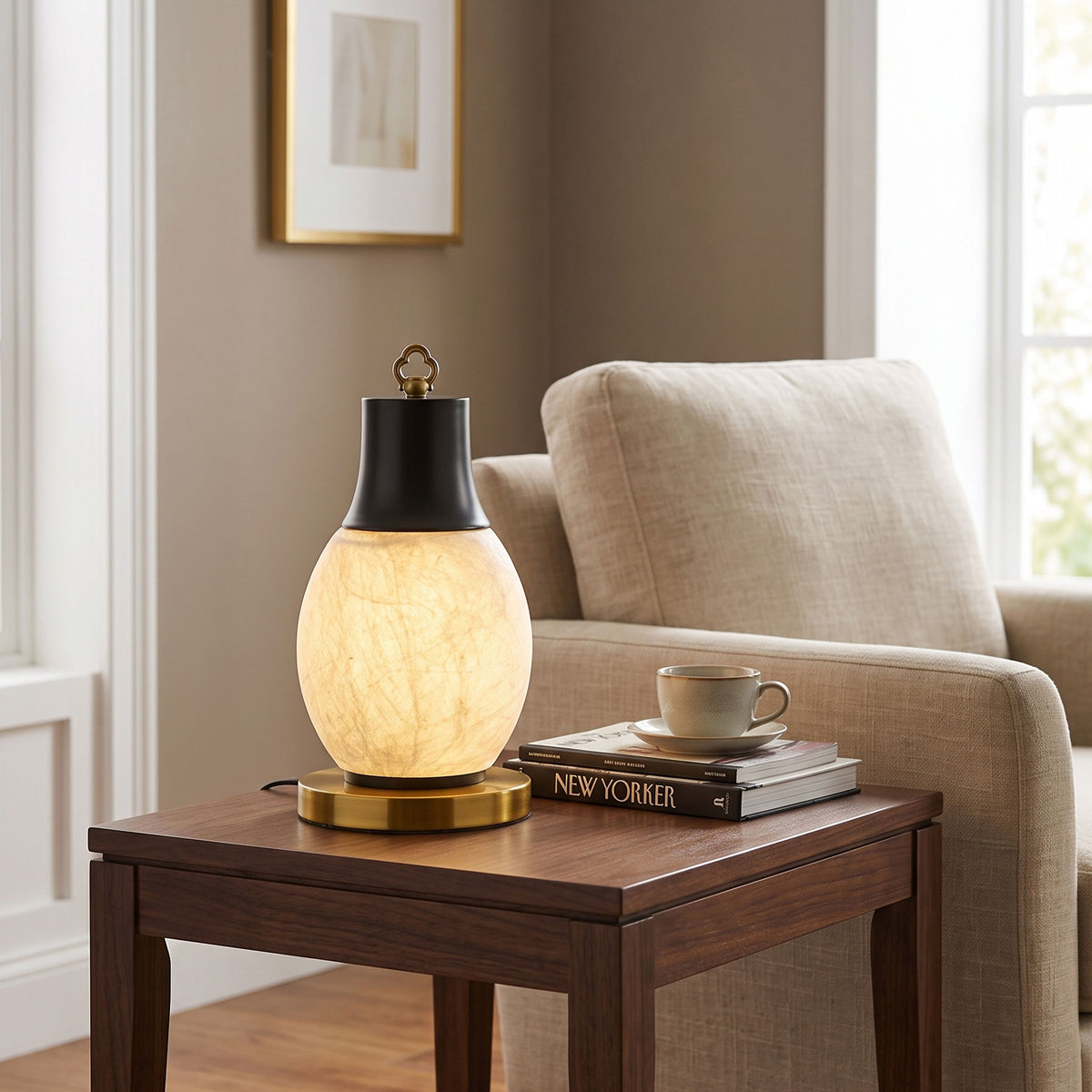 Nico Mulberry Silk Table Lamp