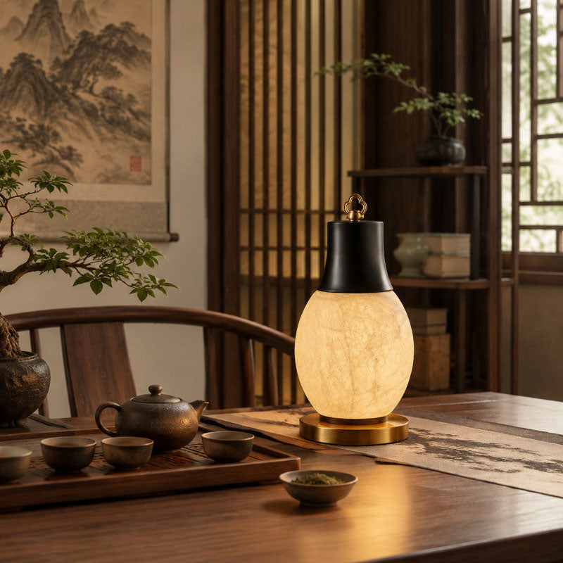 Nico Mulberry Silk Table Lamp