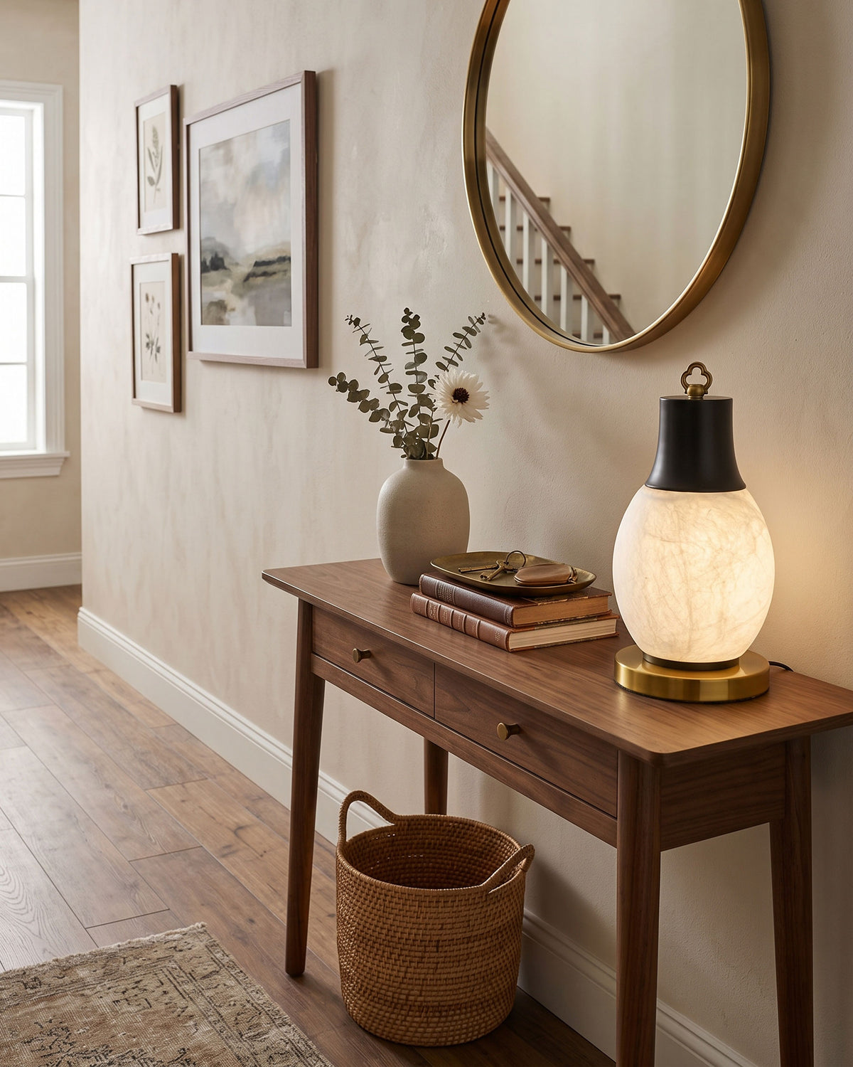 Nico Mulberry Silk Table Lamp