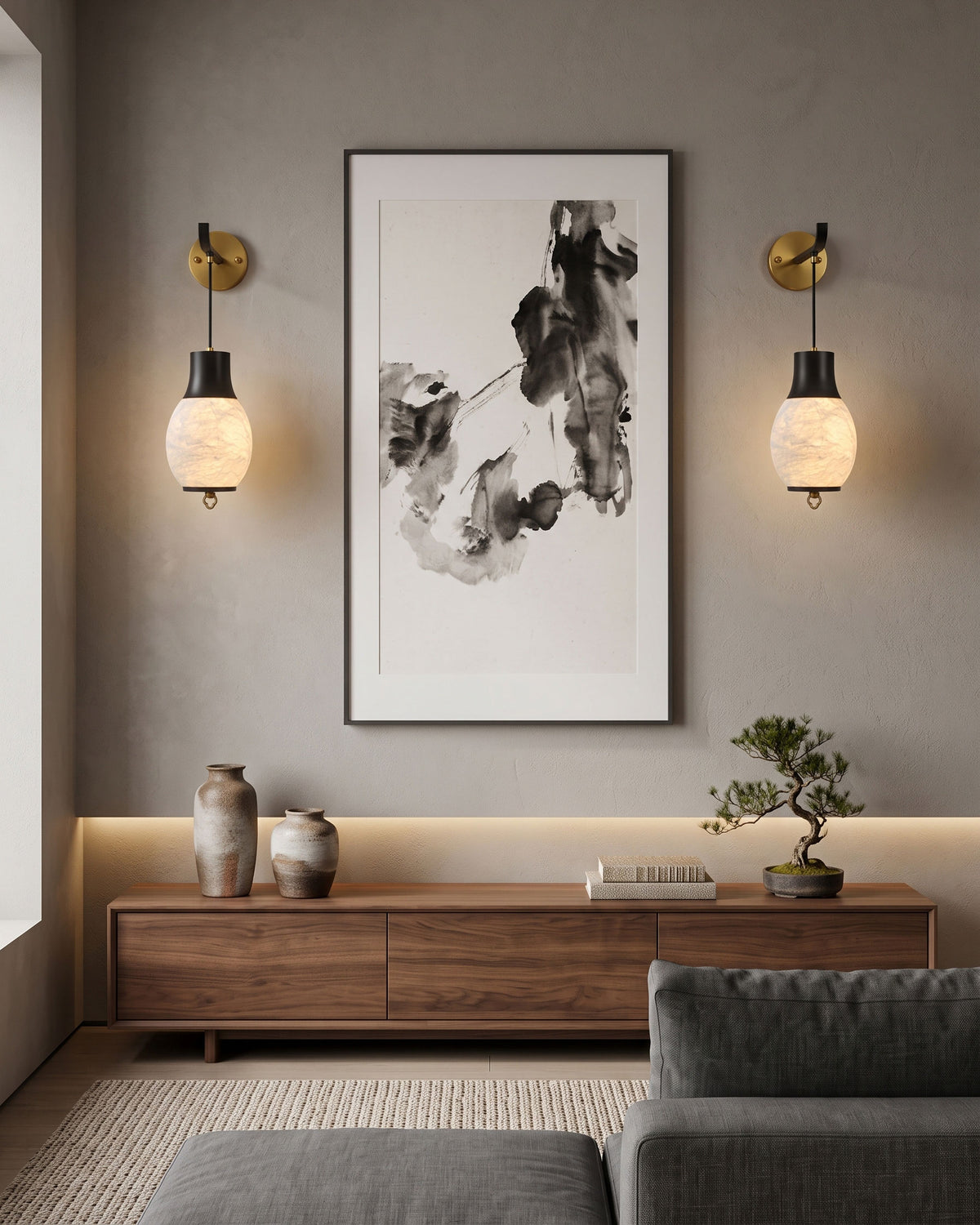 Nico Mulberry Silk Wall Sconce