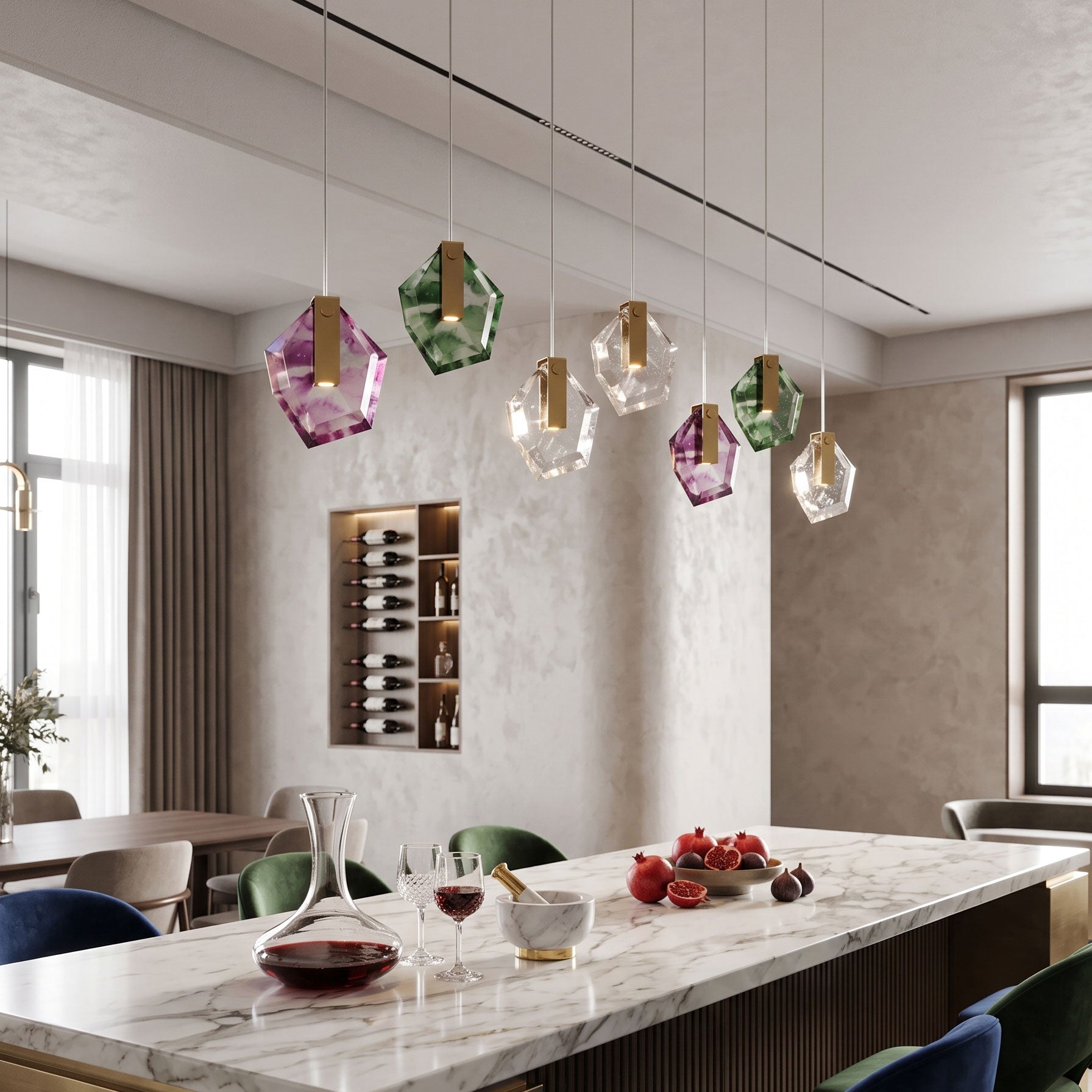 Nicos Geometric Pendant Light