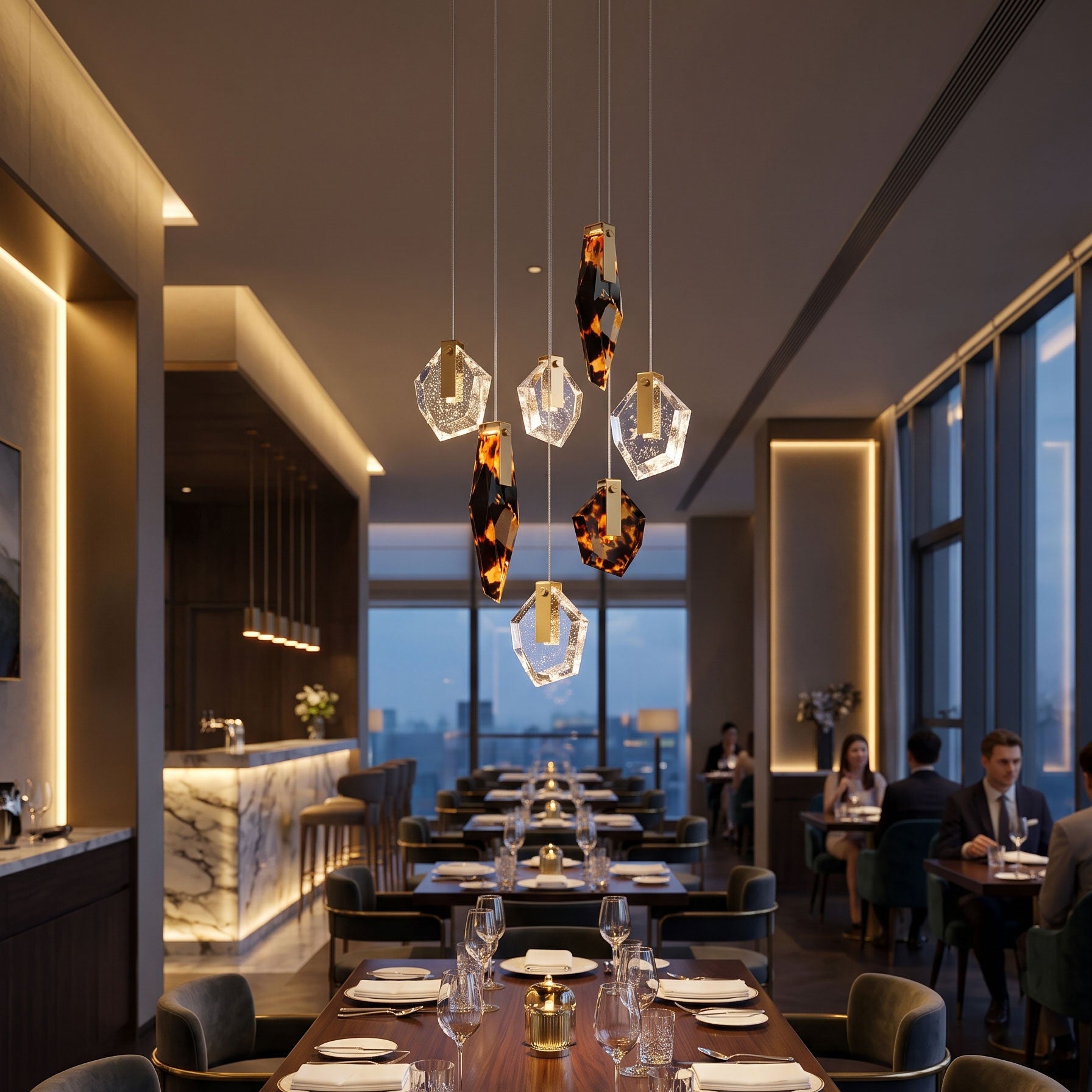 Nicos Geometric Pendant Light