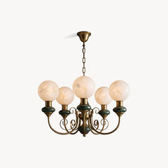 Octavius Alabaster Globe Chandelier