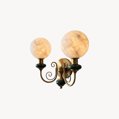 Octavius Alabaster Globe Wall Sconce