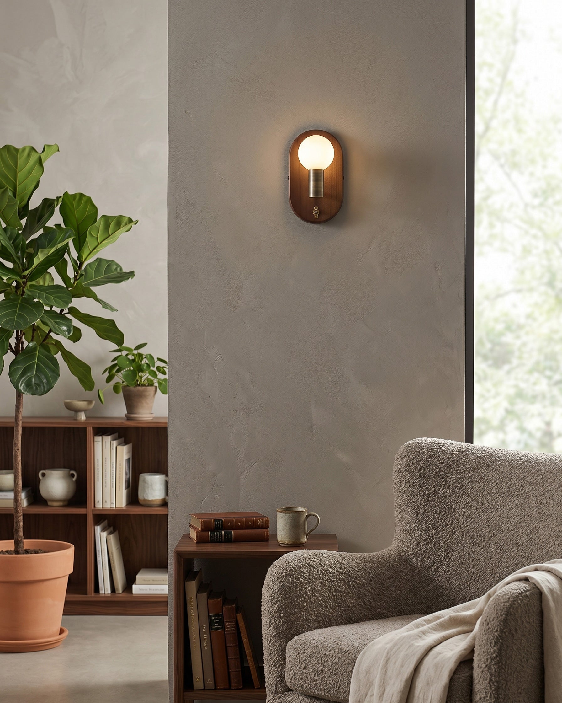 Oliver Walnut Wall Sconce