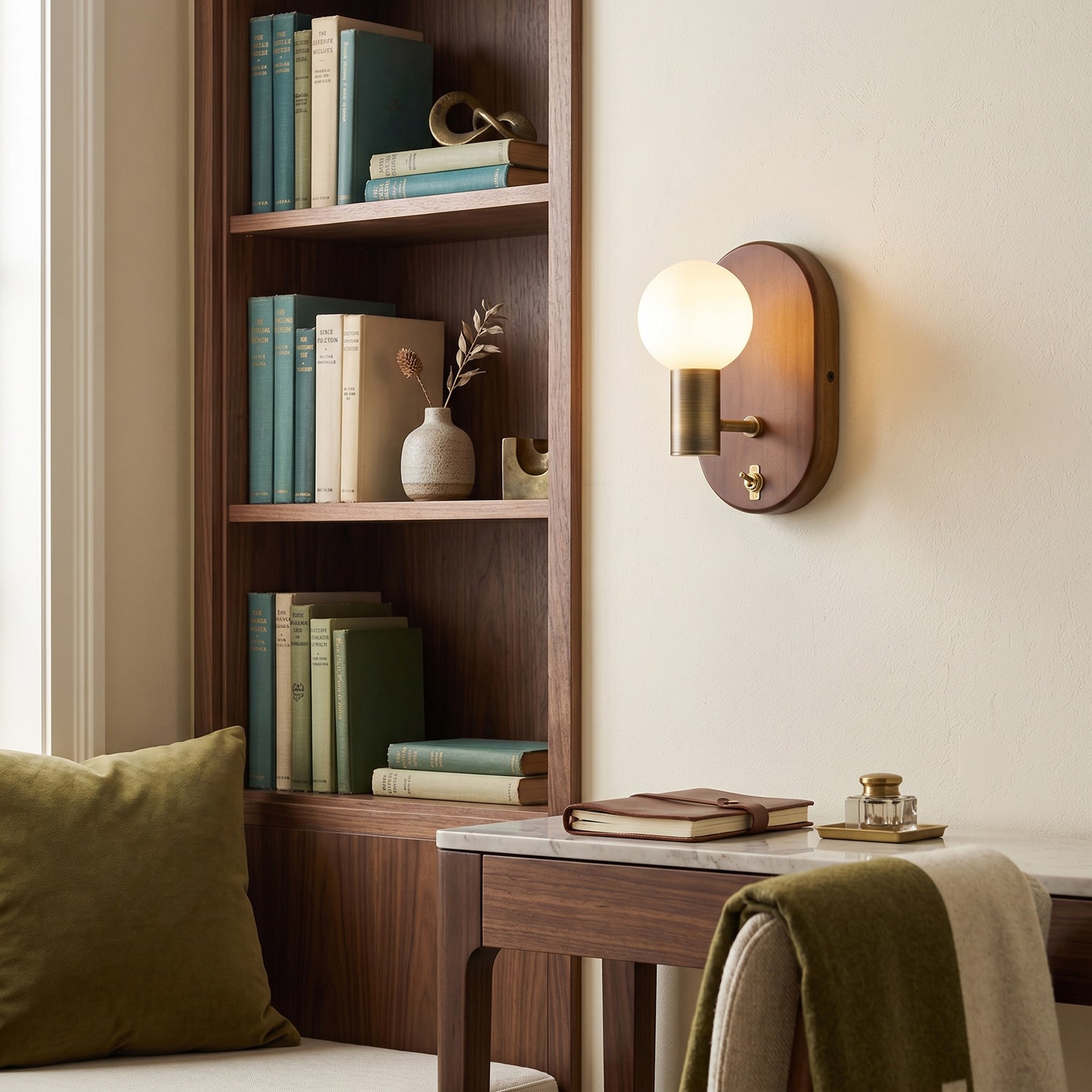 Oliver Walnut Wall Sconce