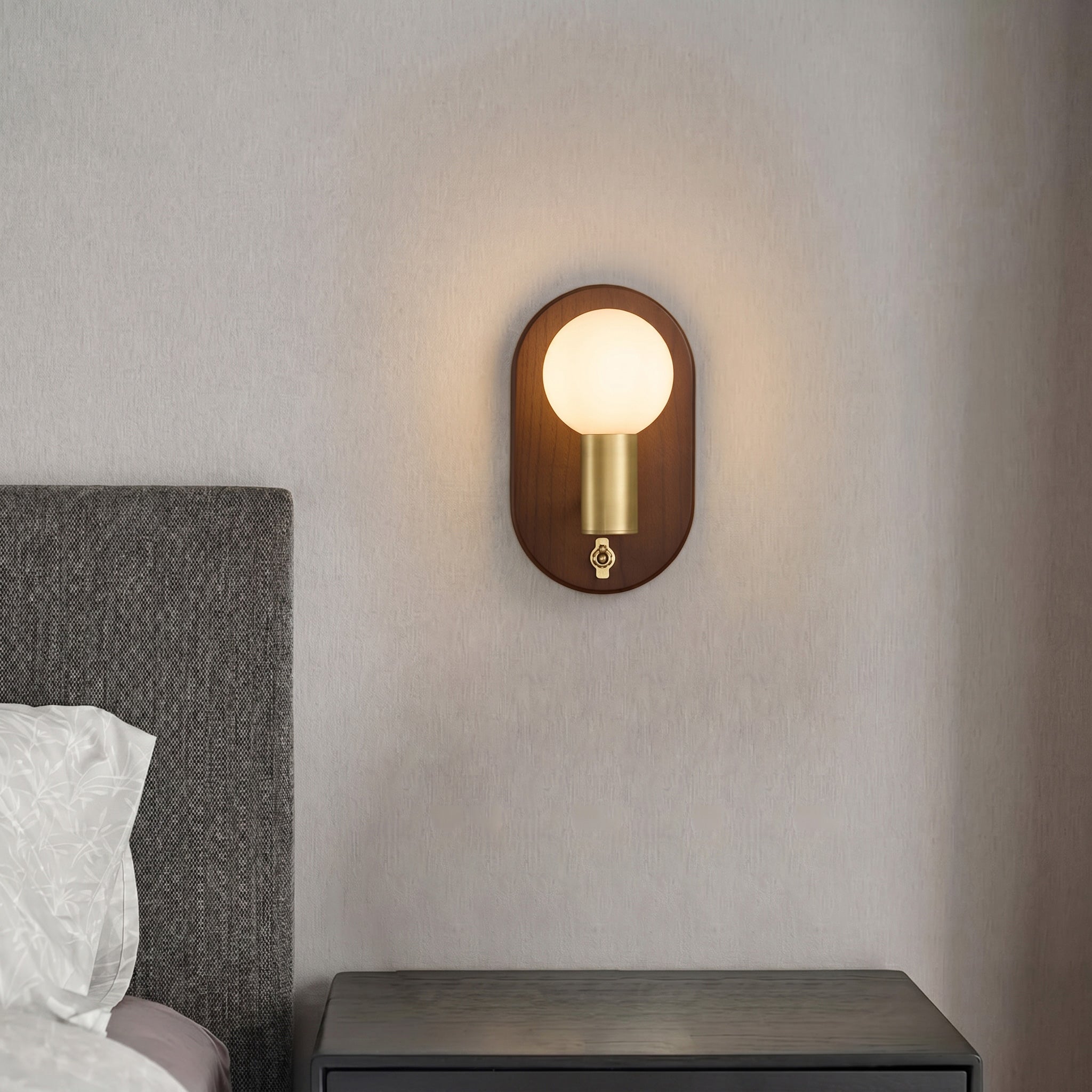Oliver Walnut Wall Sconce