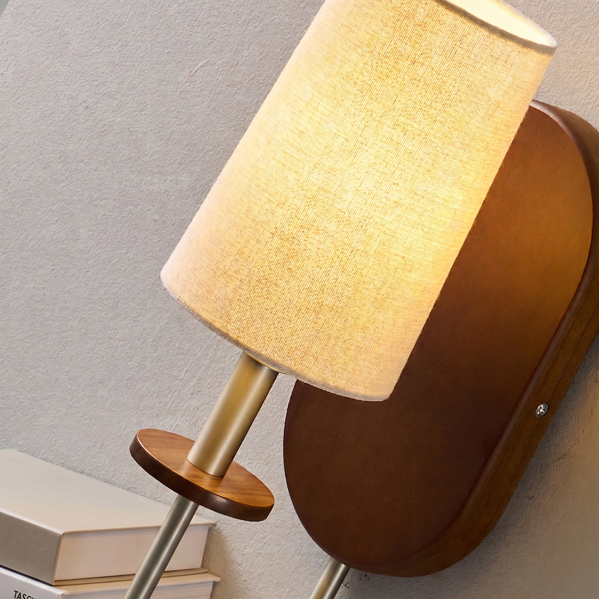Orson Walnut Brass Wall Sconce