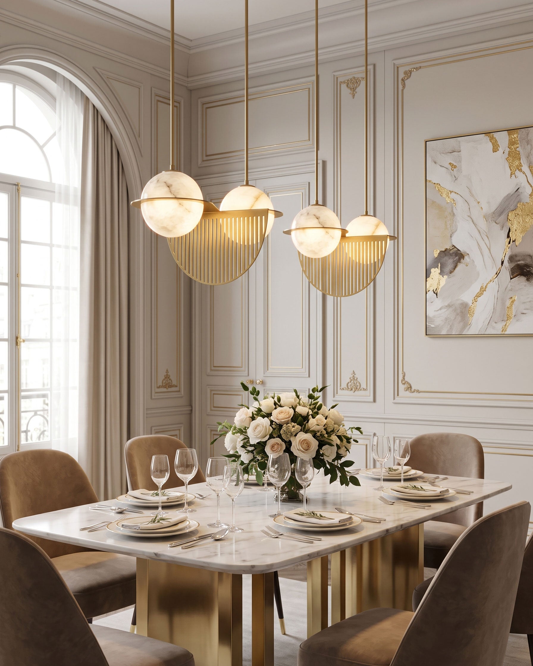 Osias Curved Chandelier