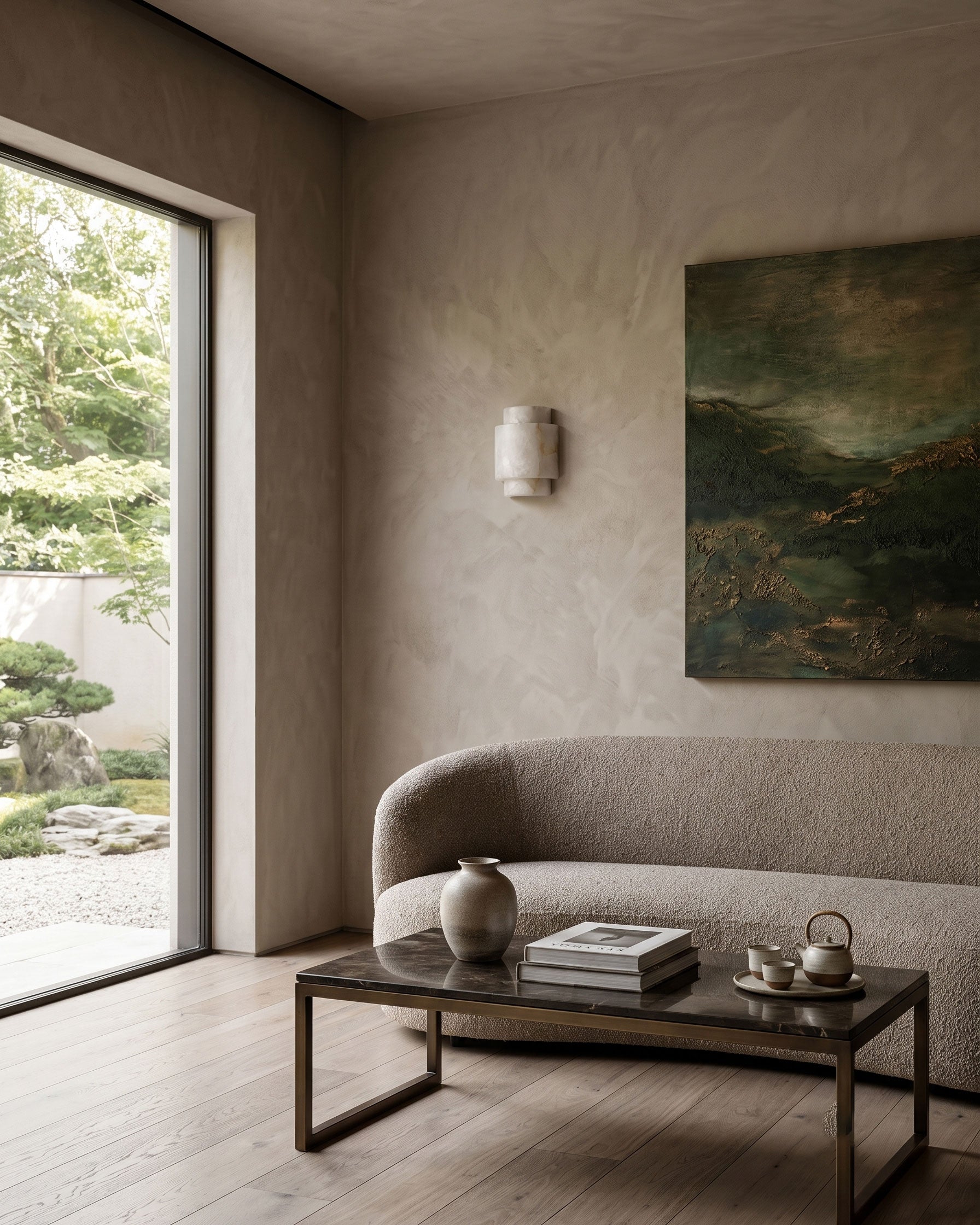 Osiris Tiered Alabaster Wall Sconce