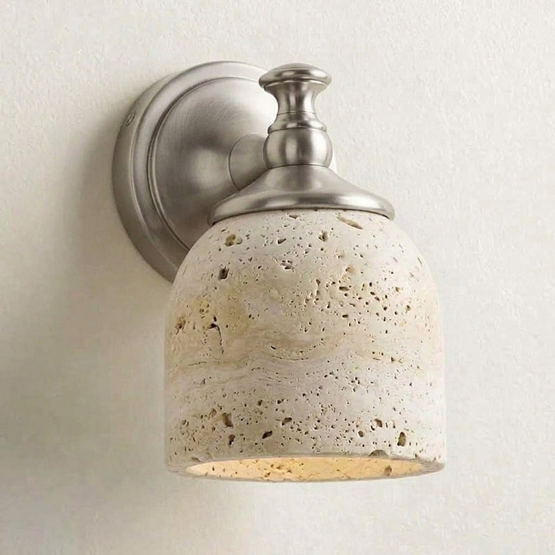 Oswald Travertine Stone Wall Sconce
