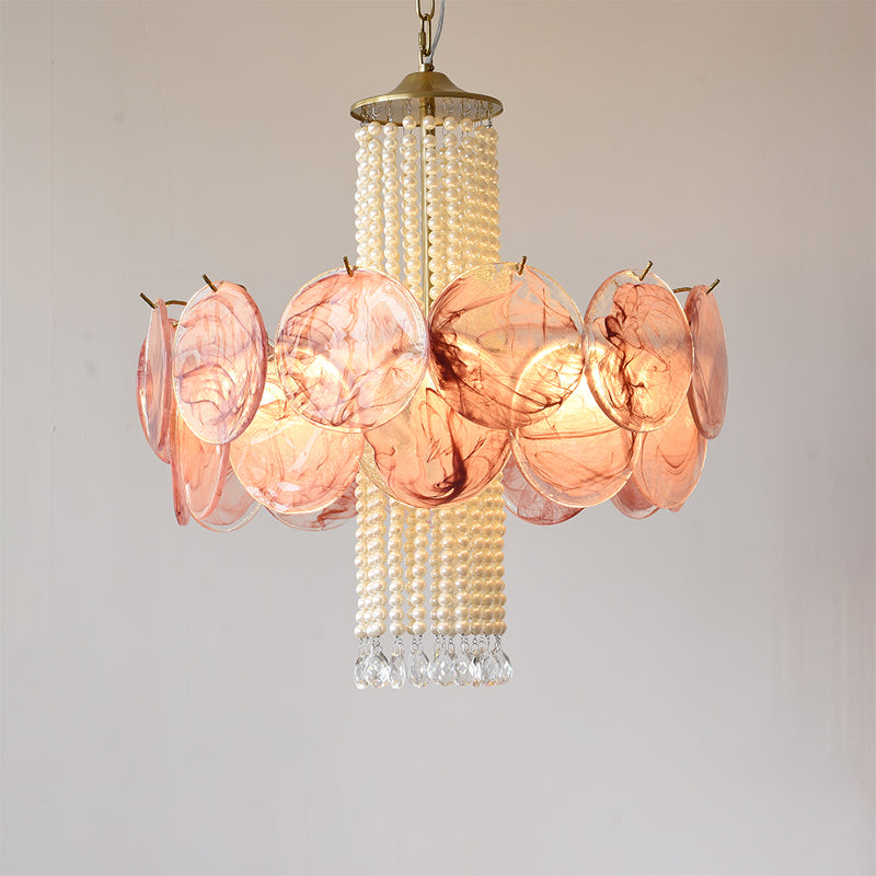 Oswin Agate Glass Beaded Chandelier
