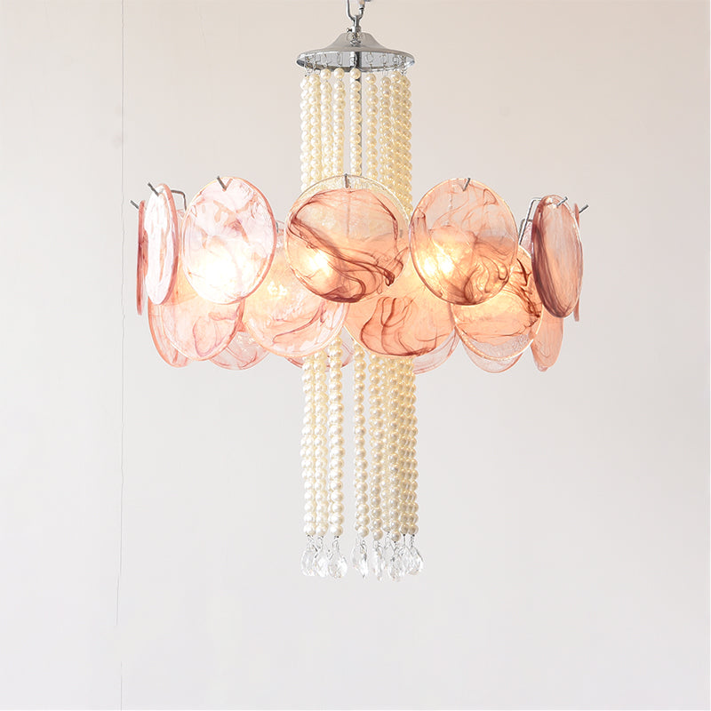 Oswin Agate Glass Beaded Chandelier