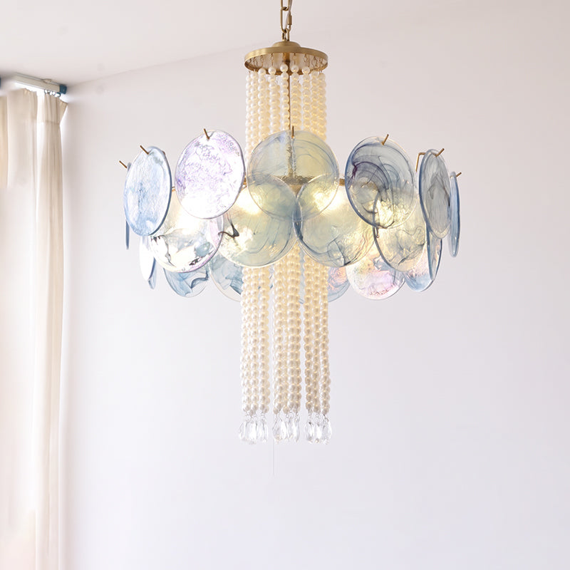 Oswin Agate Glass Beaded Chandelier