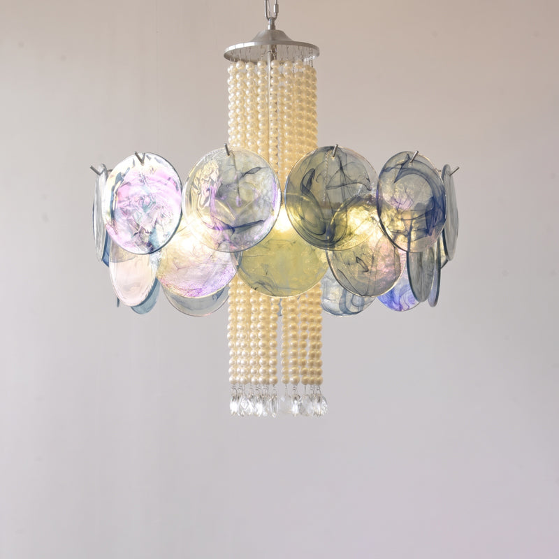 Oswin Agate Glass Beaded Chandelier