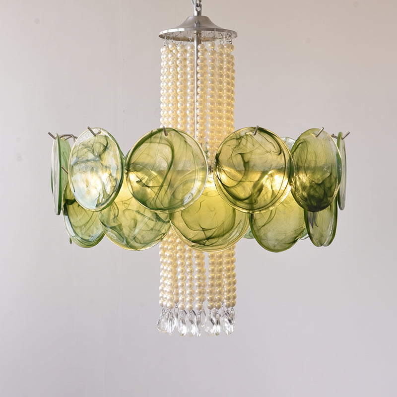 Oswin Agate Glass Beaded Chandelier