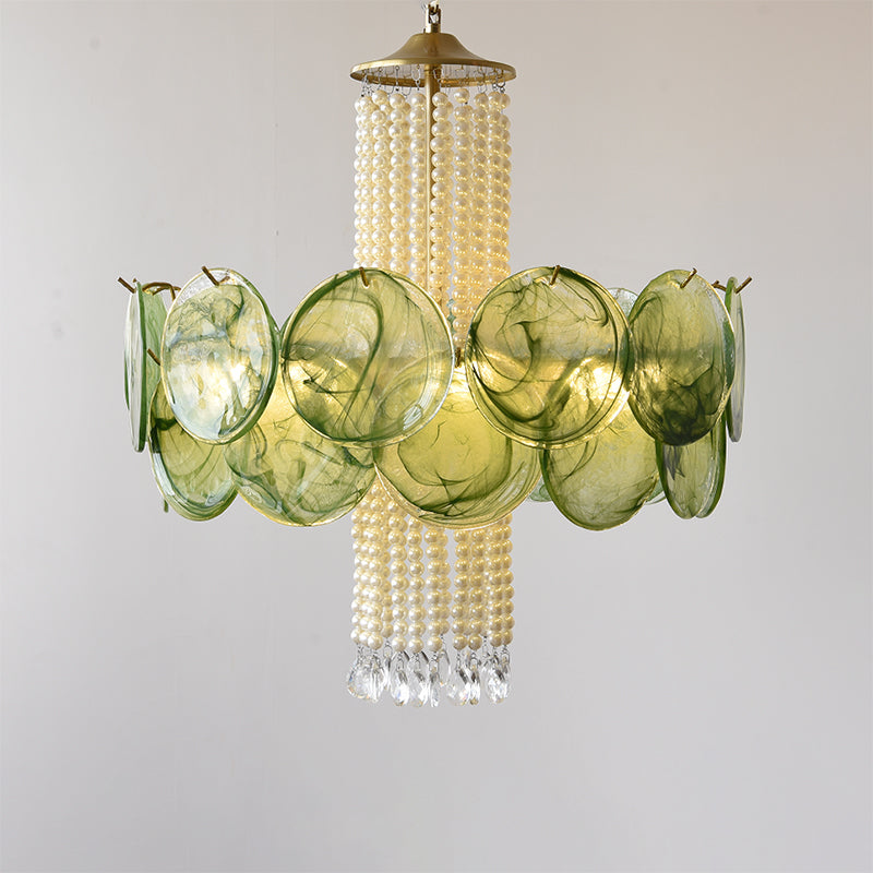 Oswin Agate Glass Beaded Chandelier