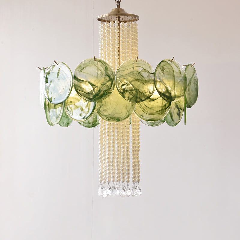 Oswin Agate Glass Beaded Chandelier
