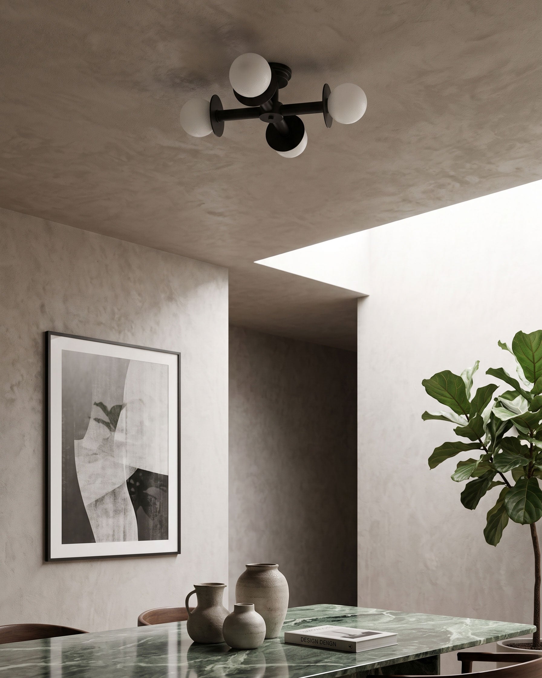 Otis Frosted Semi-Flush Mount