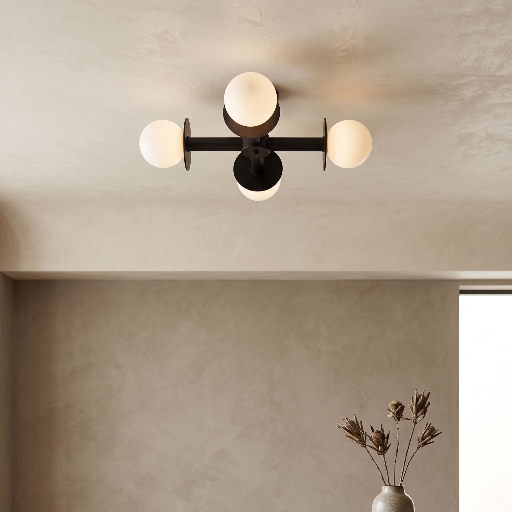 Otis Frosted Semi-Flush Mount