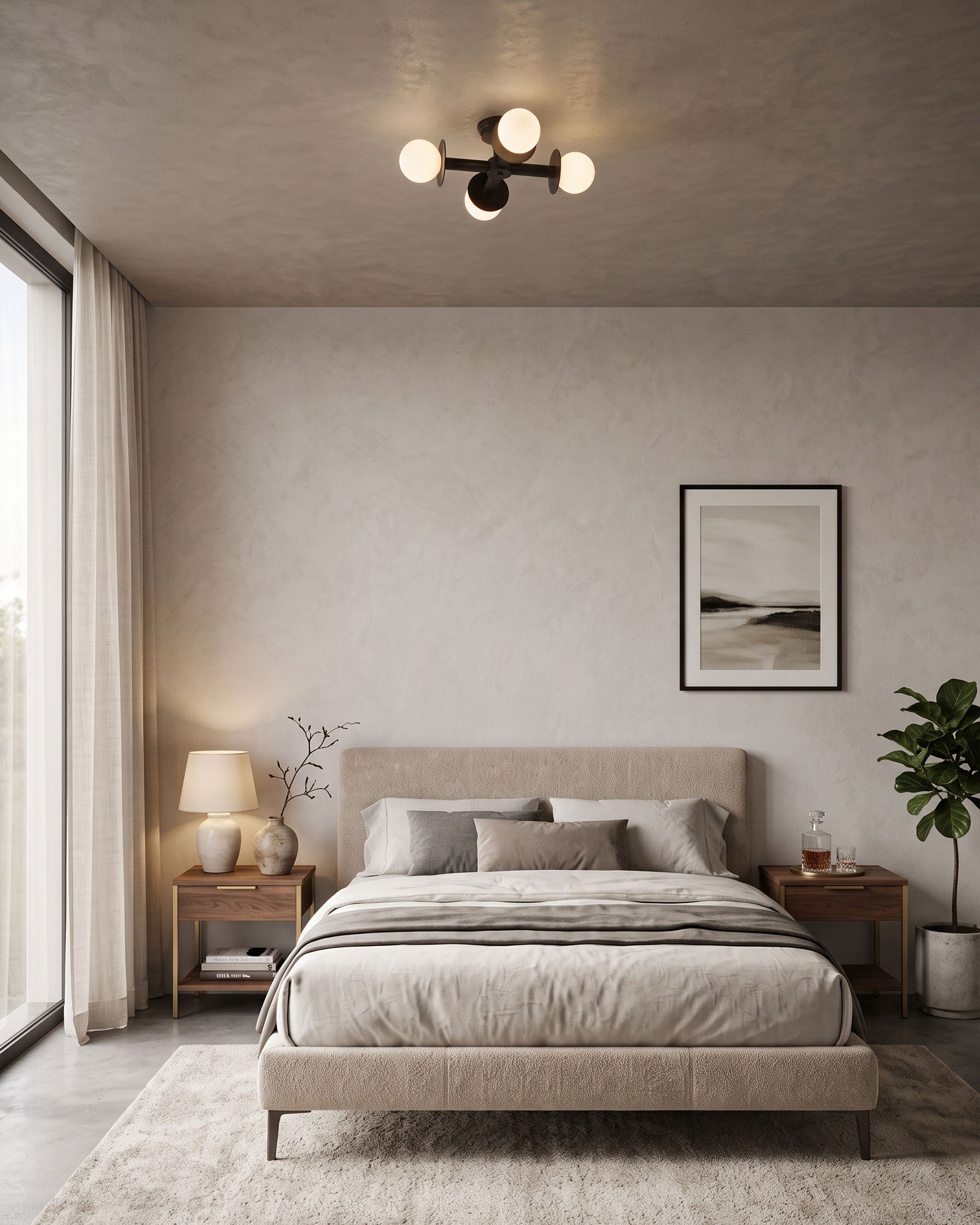 Otis Frosted Semi-Flush Mount