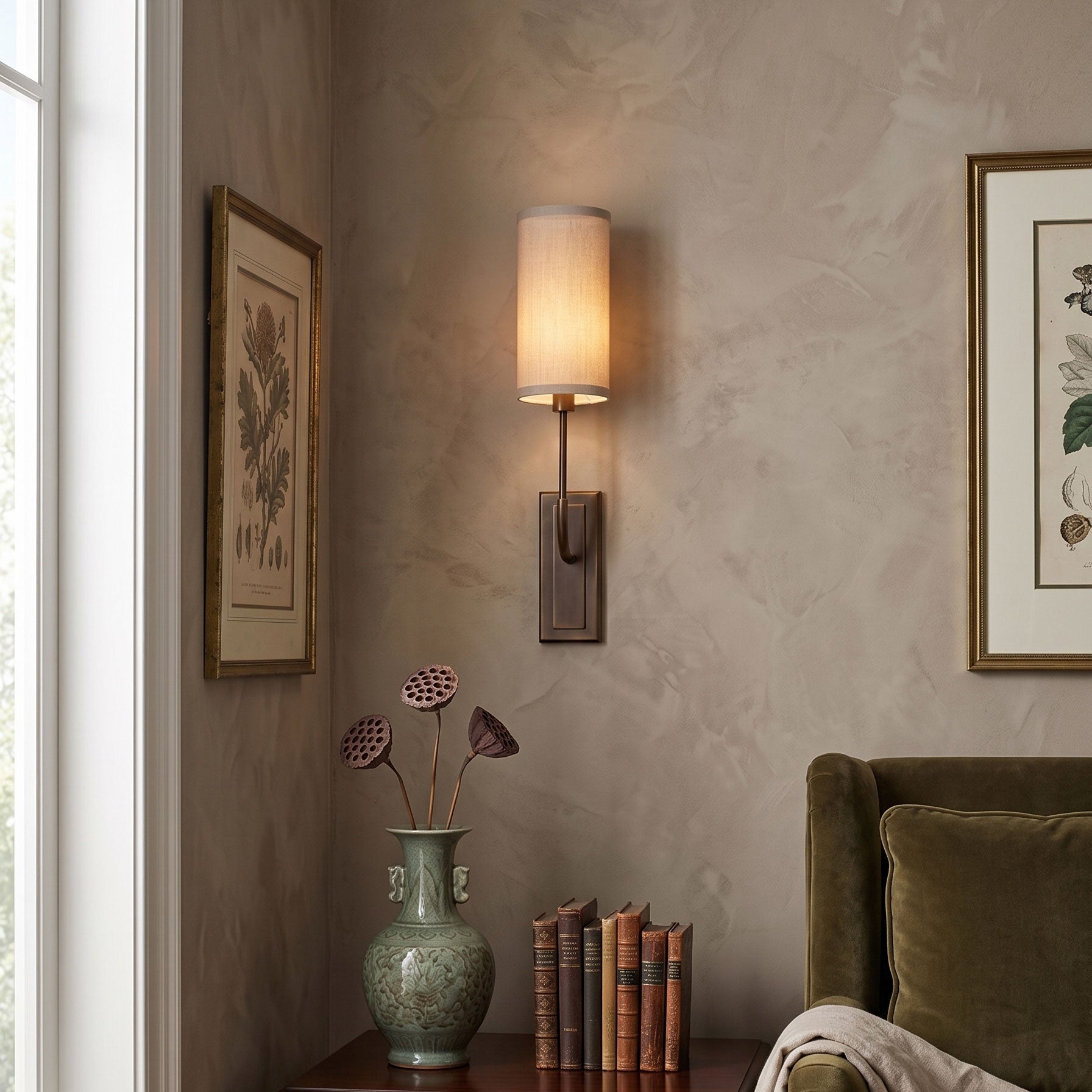 Palmer Fabric Wall Sconce