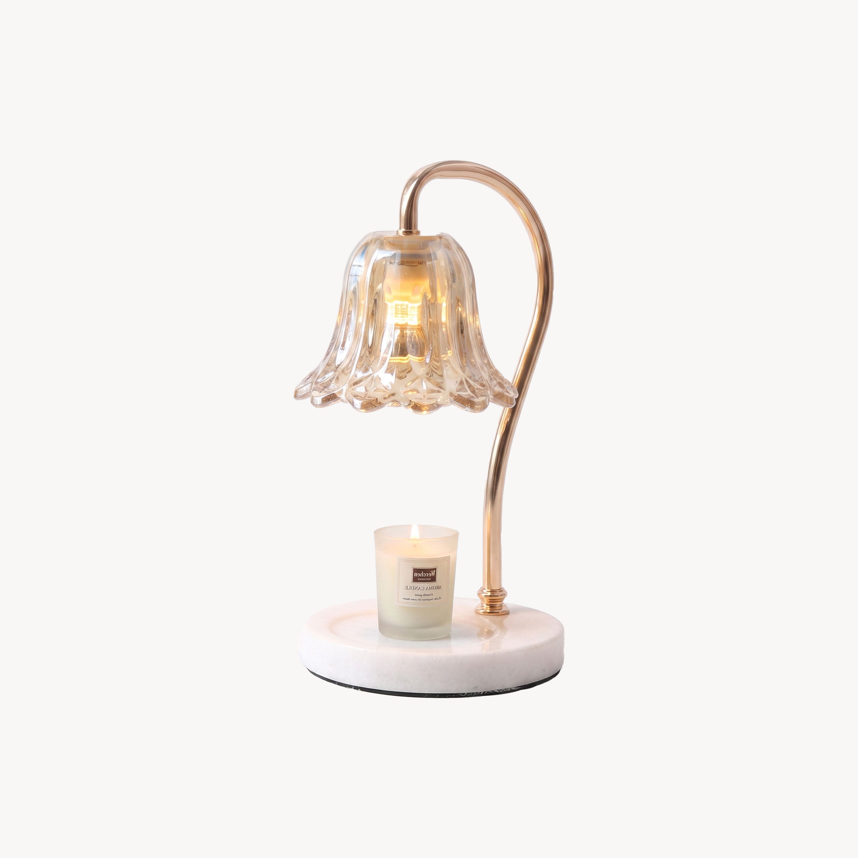 Peregrine Marble Candle Table Lamp