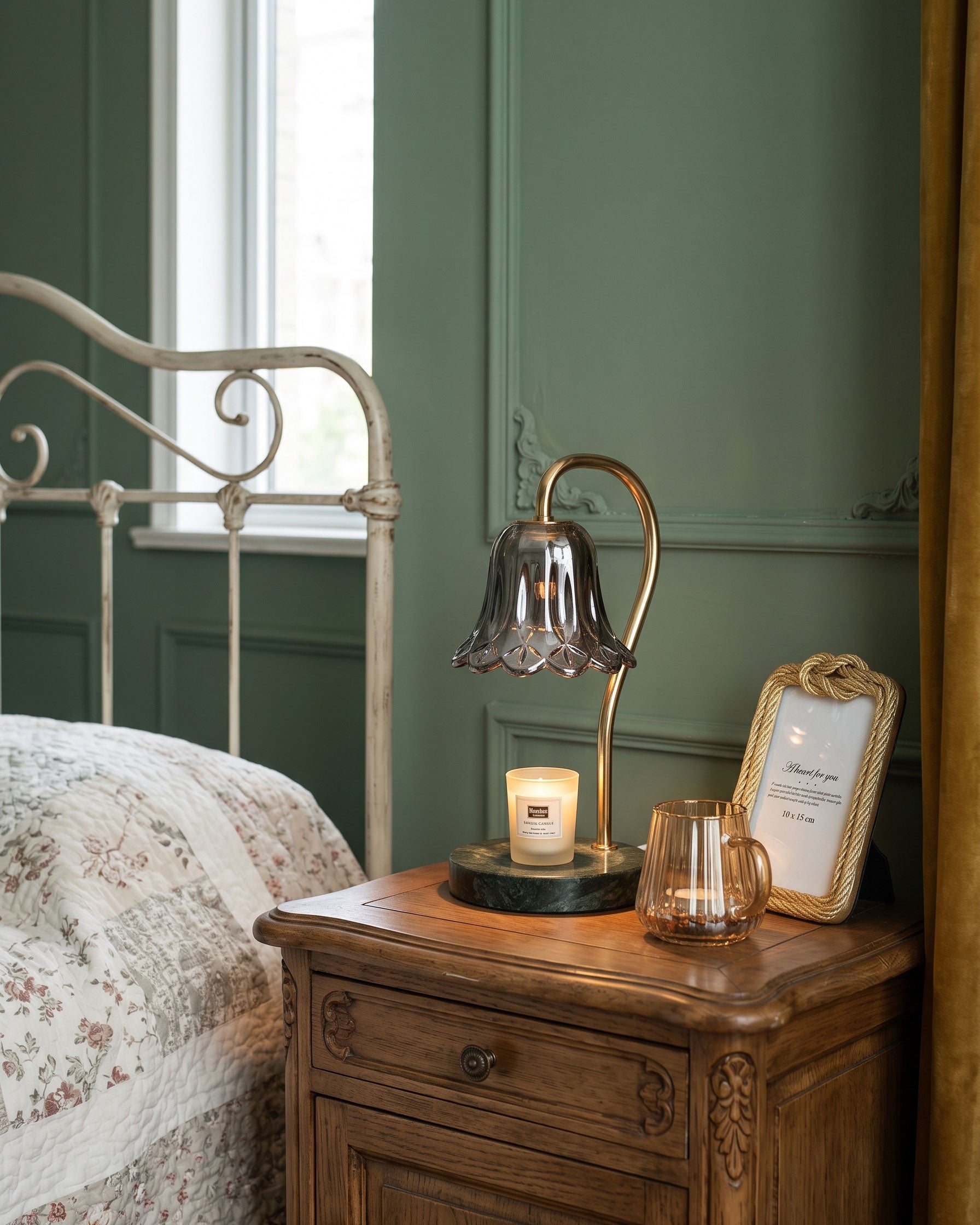 Peregrine Marble Candle Table Lamp