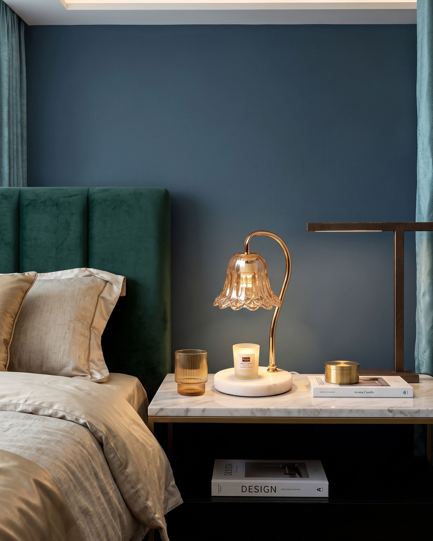 Peregrine Marble Candle Table Lamp