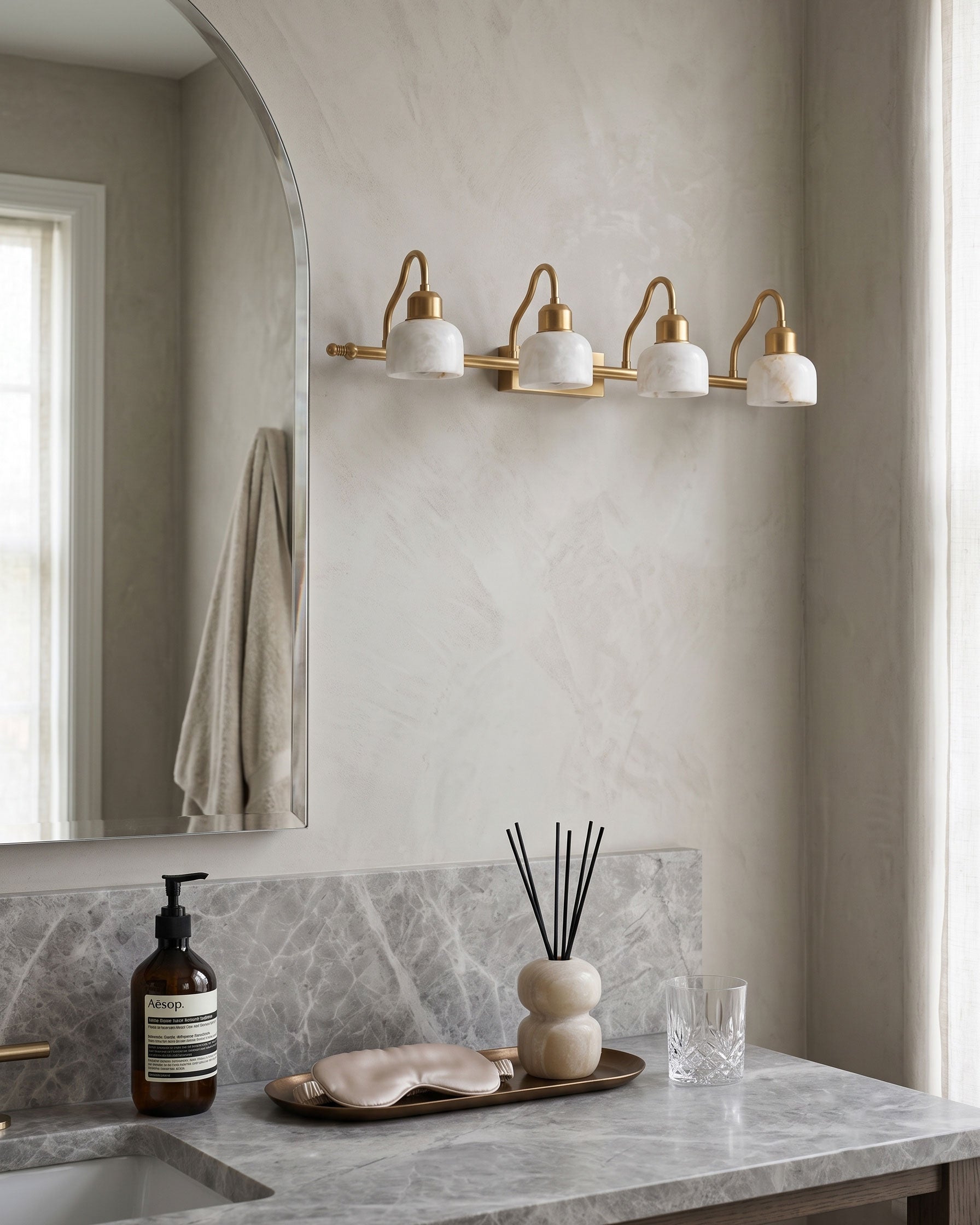 Perrin Alabaster Wall Sconce