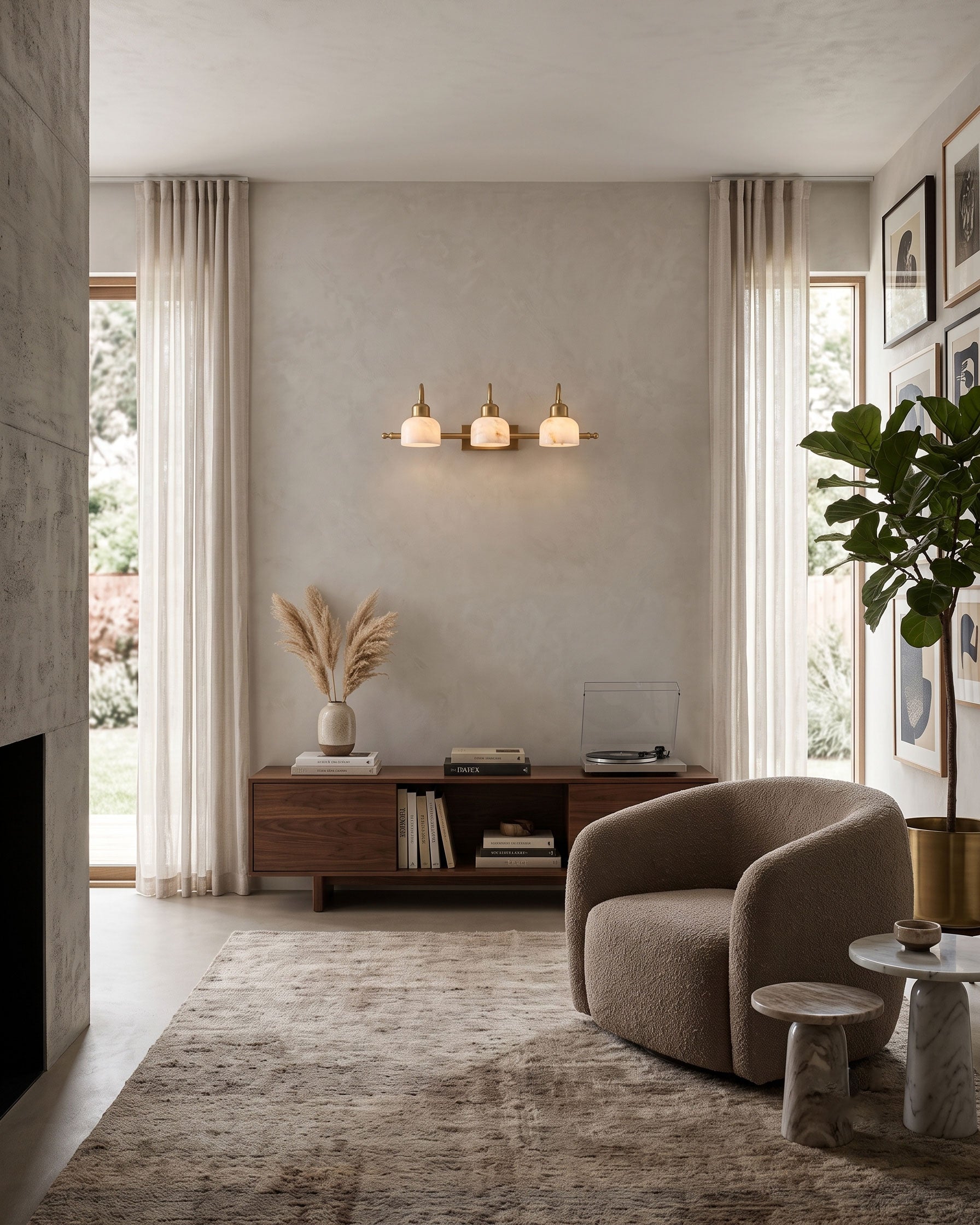 Perrin Alabaster Wall Sconce