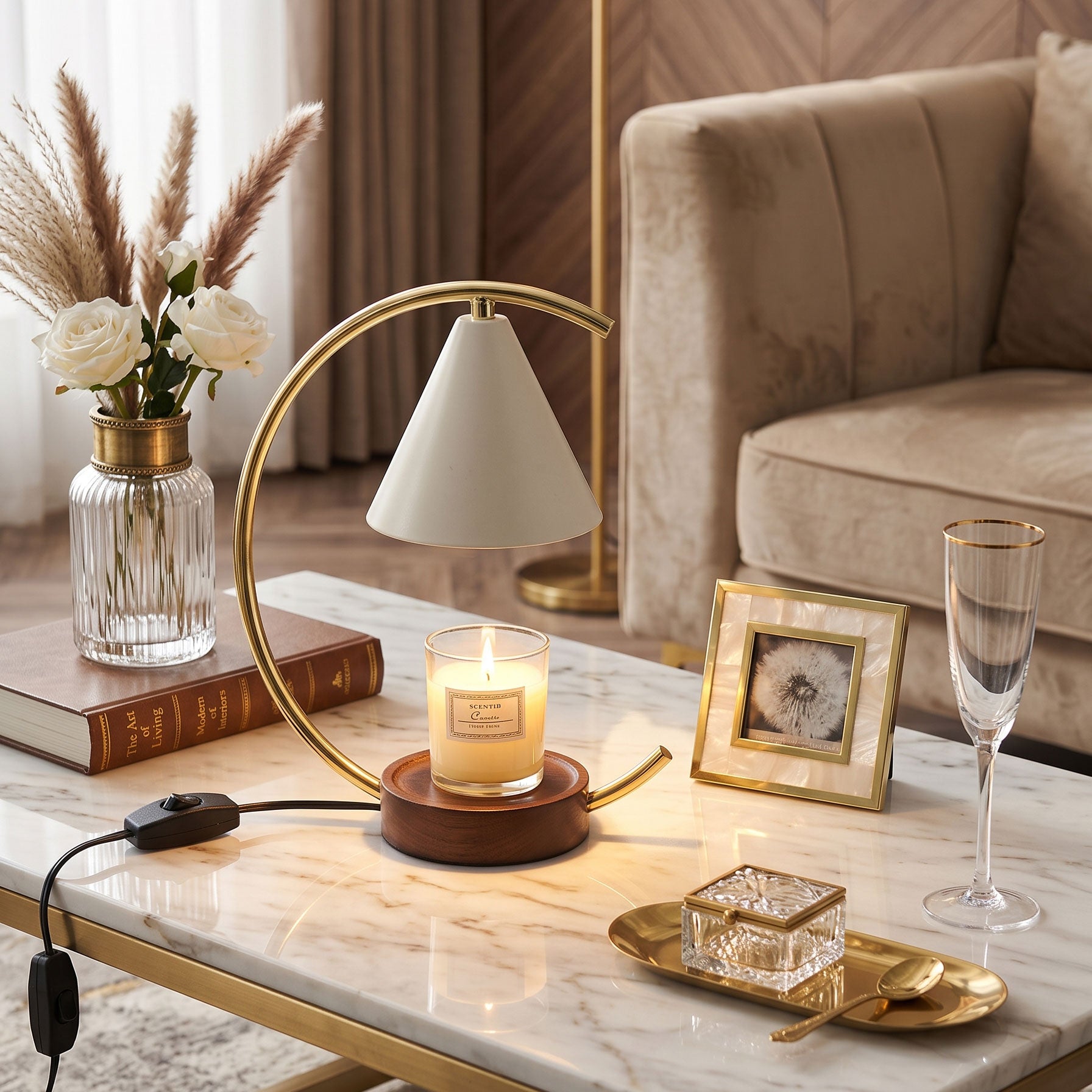 Pierce Candle Table Lamp