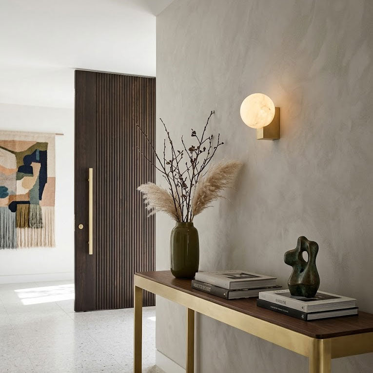 Prescott Minimalist Orb Wall Sconce – detail 4