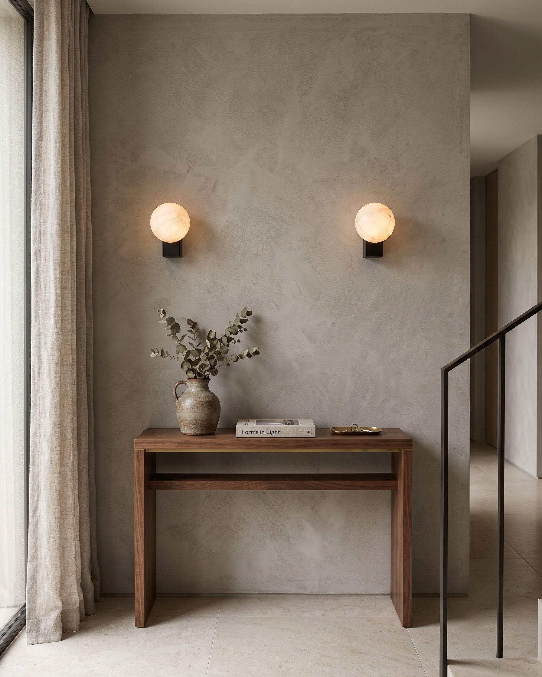Prescott Minimalist Orb Wall Sconce
