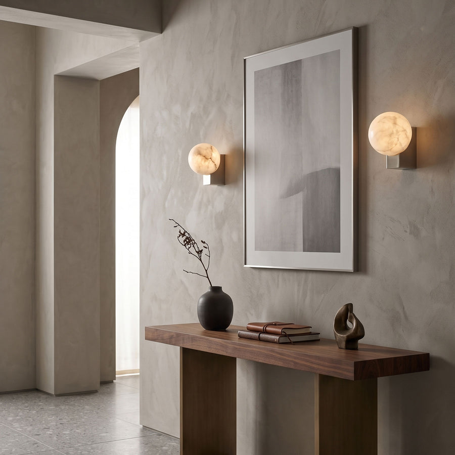 Prescott Minimalist Orb Wall Sconce – detail 5