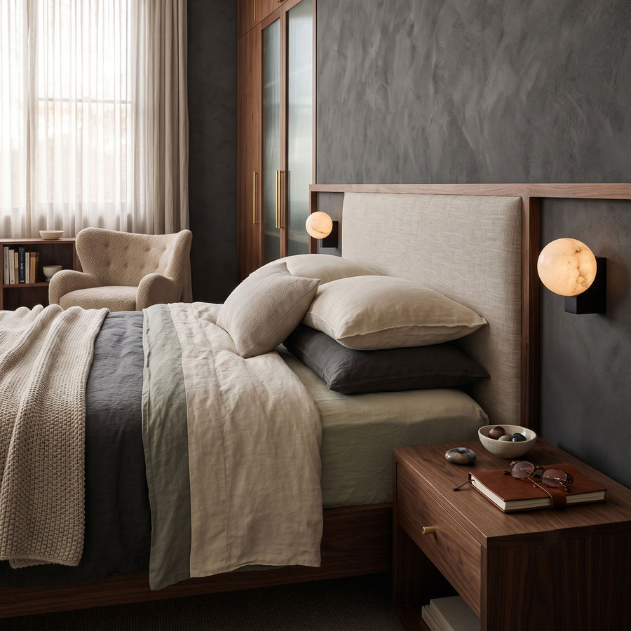 Prescott Minimalist Orb Wall Sconce – detail 3
