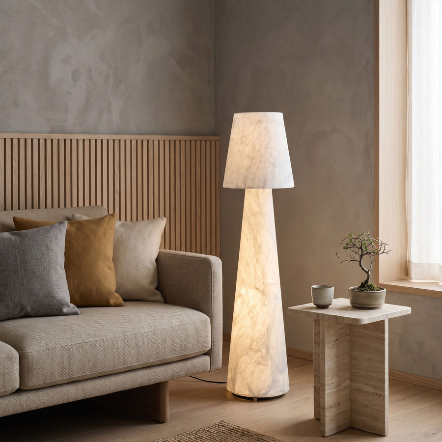 Quentin Mulberry Silk Floor Lamp
