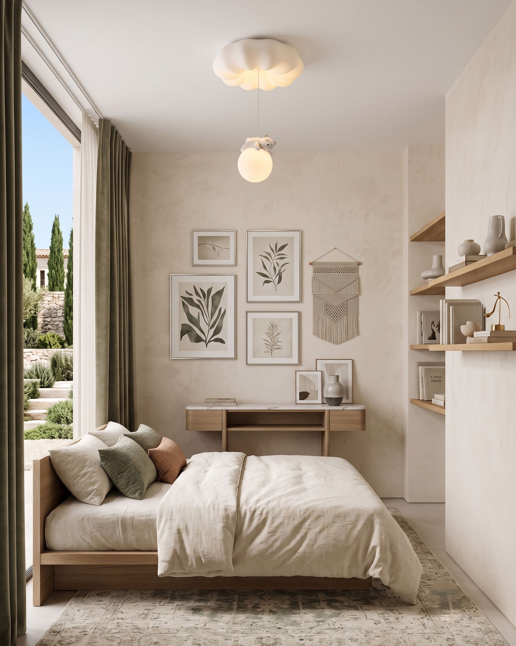 Quinlan Bear Semi-Flush Mount