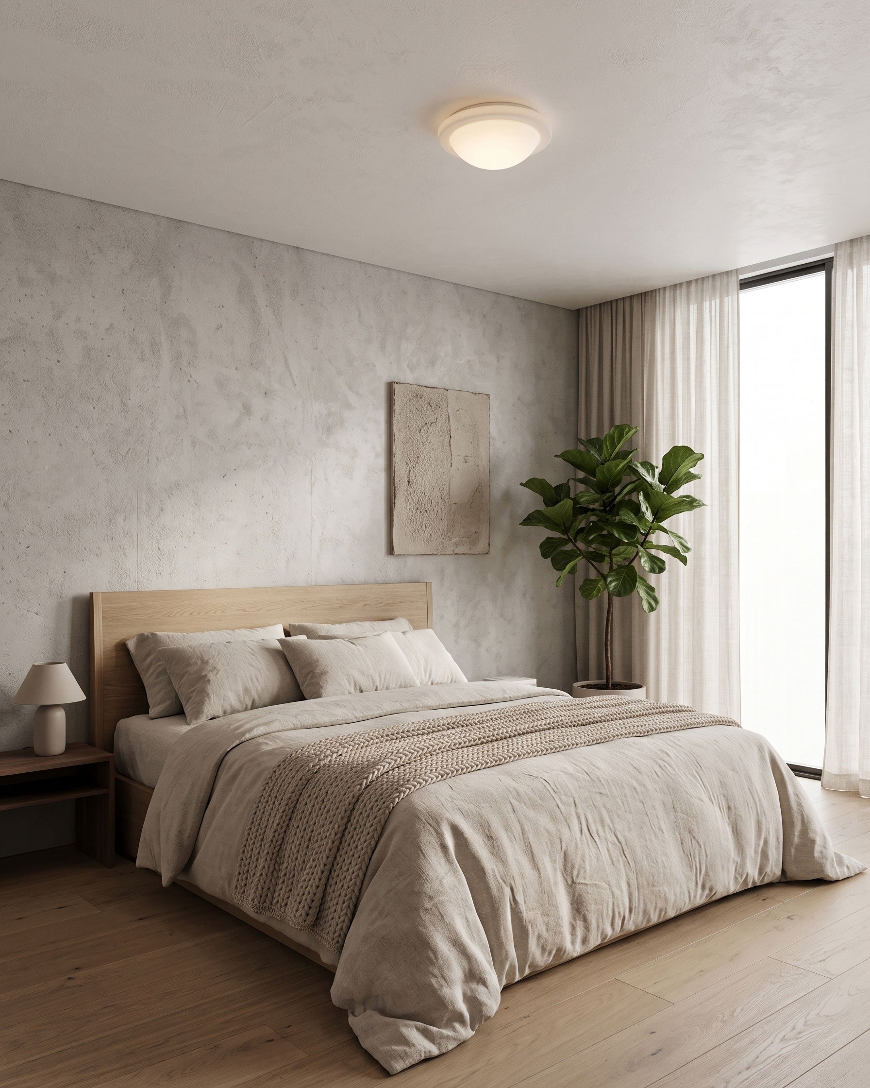Quinton Minimalist Semi-Flush Mount