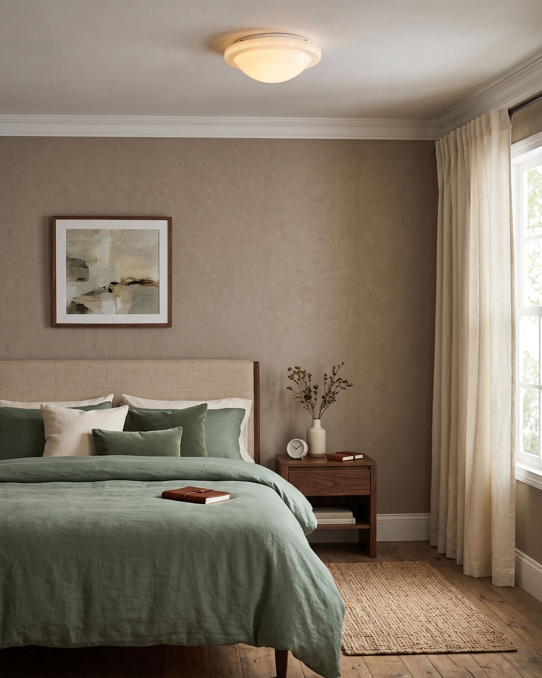 Quinton Minimalist Semi-Flush Mount
