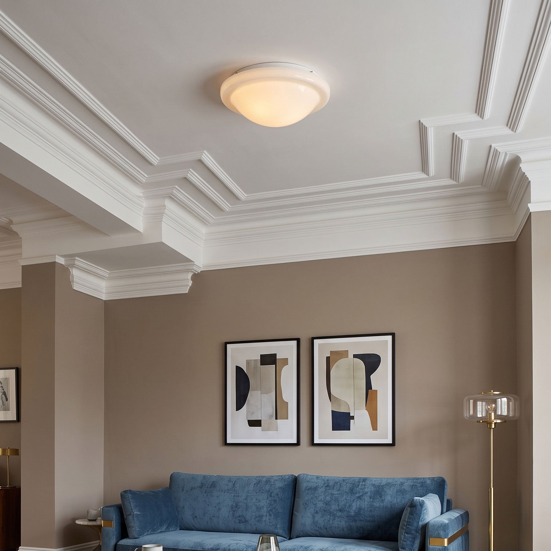 Quinton Minimalist Semi-Flush Mount