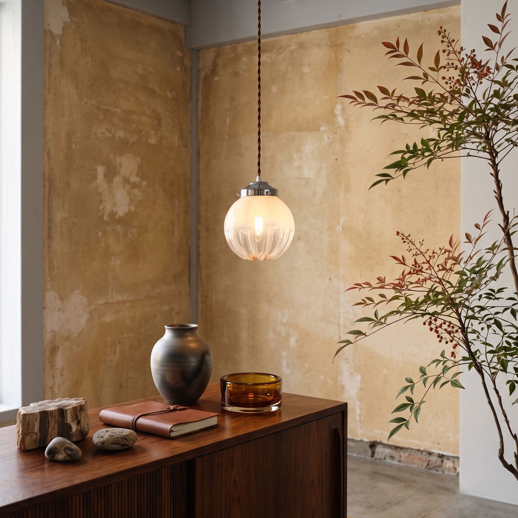 Remy Fluted Ombre Pendant Light