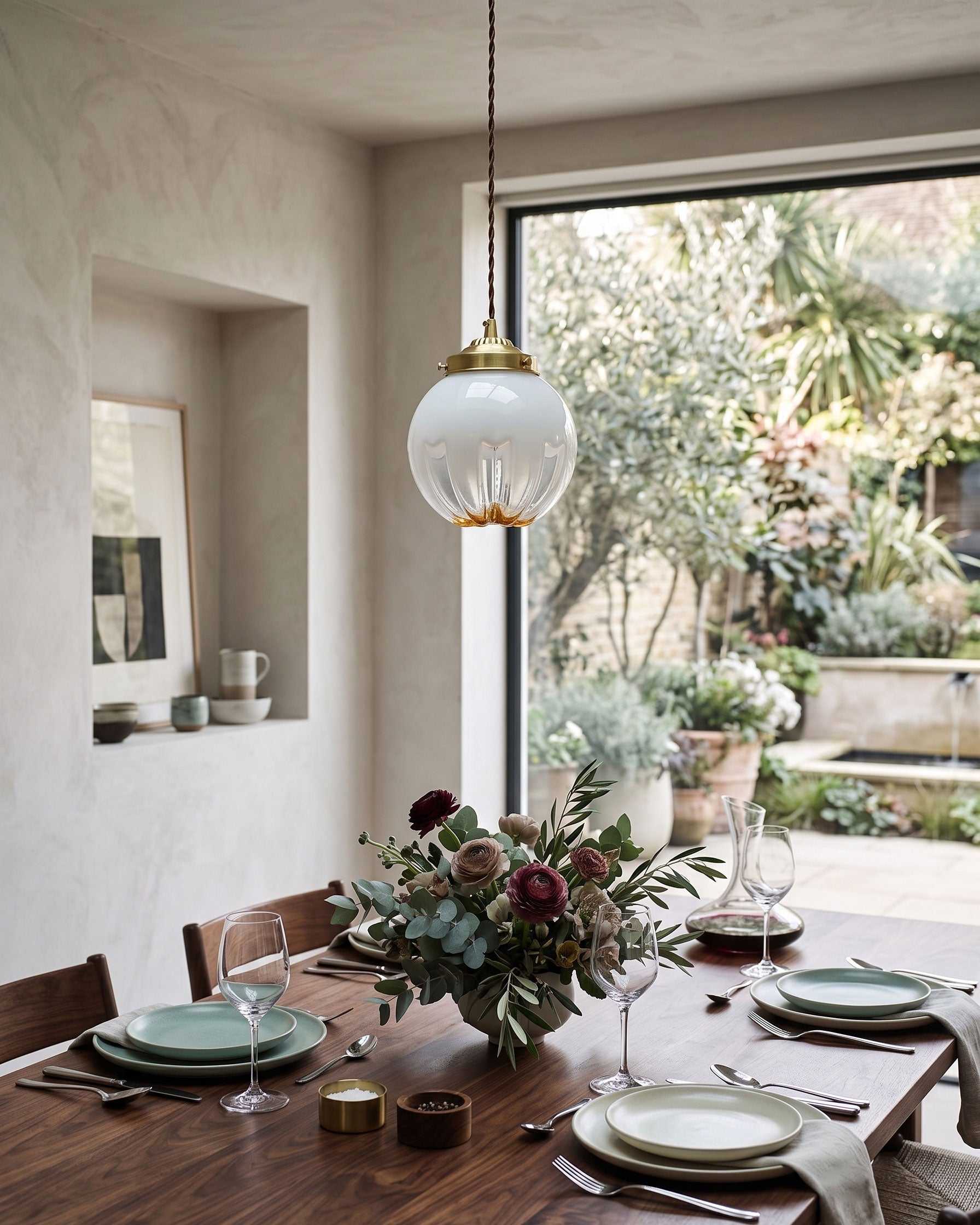 Remy Fluted Ombre Pendant Light
