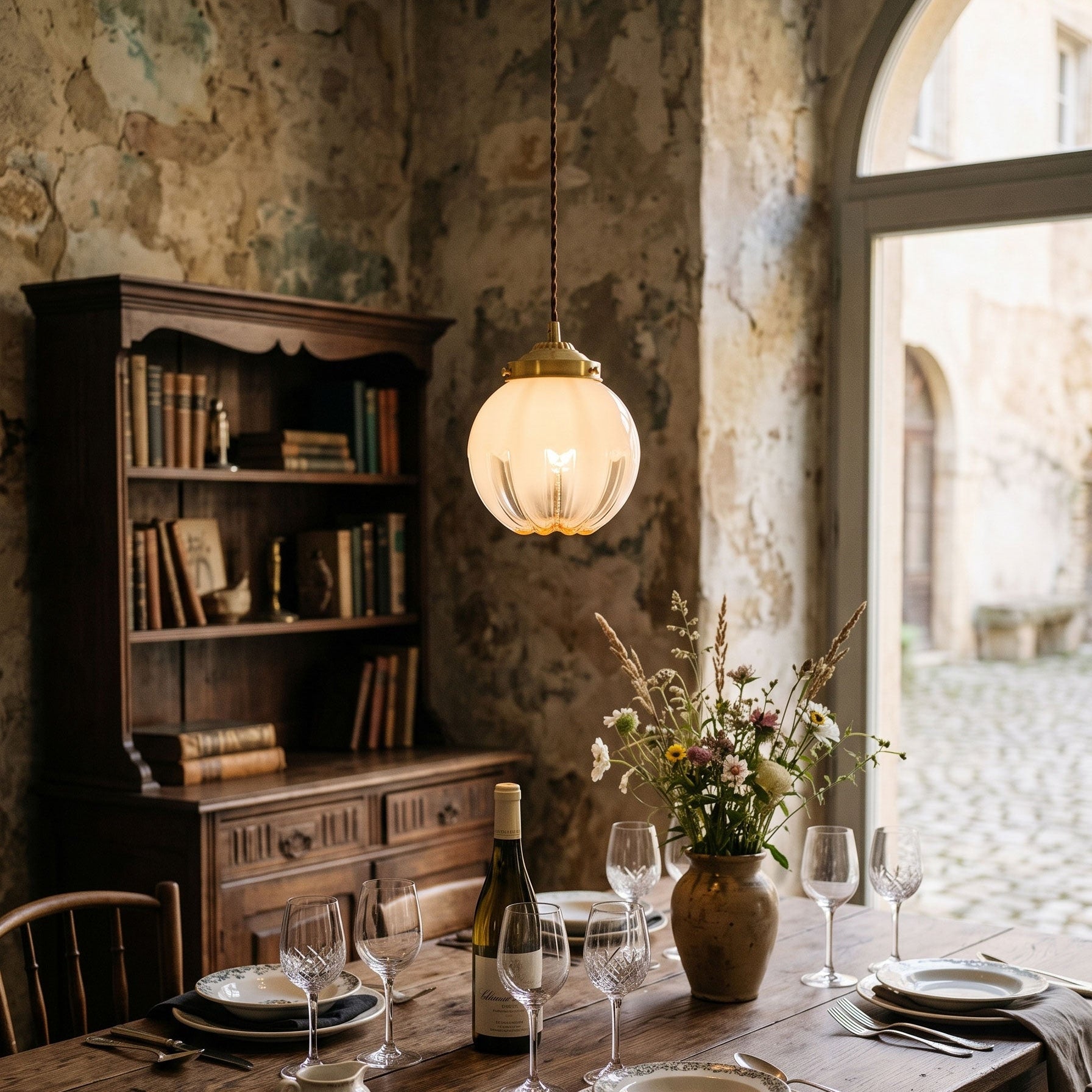 Remy Fluted Ombre Pendant Light